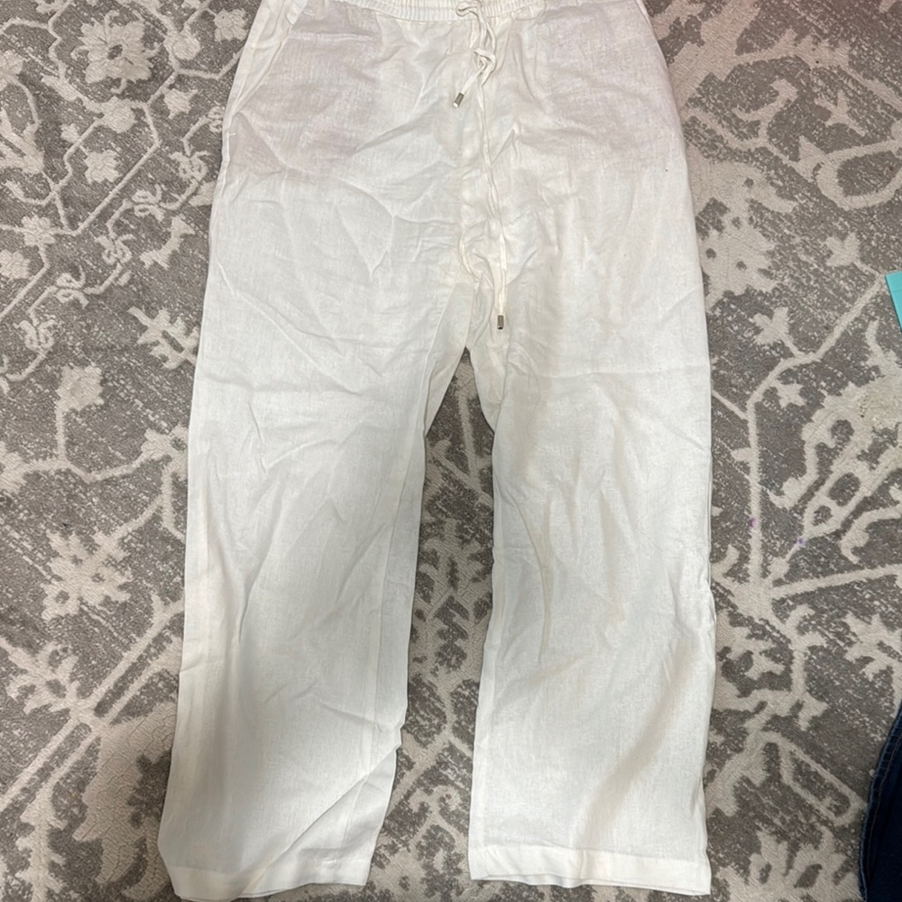 Zara White Trousers